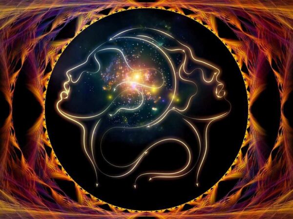 Twin flame or spiritual soulmate - mystical spirit