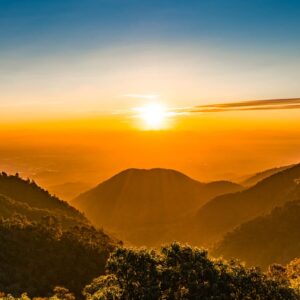 vening View Of Mountains - Landscape